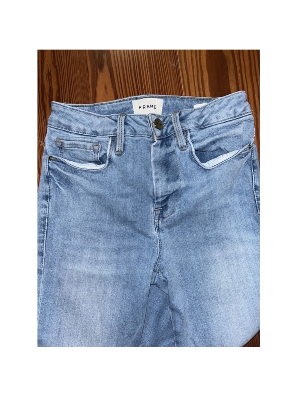 FRAME Le One Skinny Jeans, light wash - Picture 2 of 6